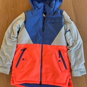 Burton Kids Jacket and Bib Overalls - Blue and Orange